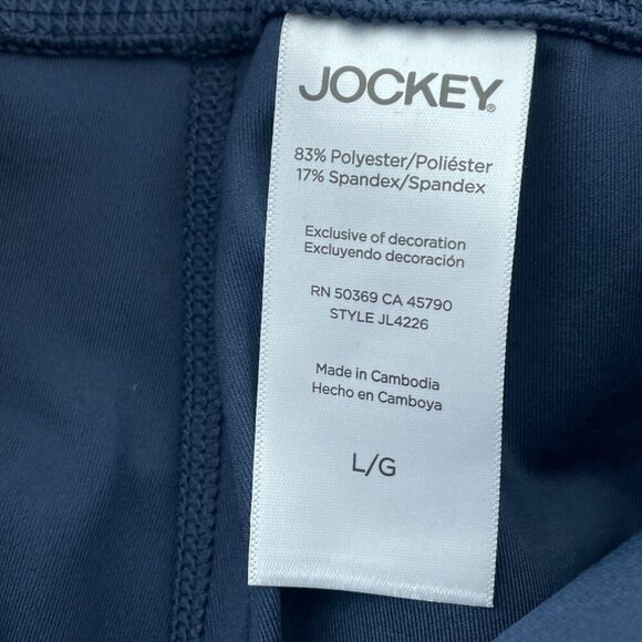 Jockey Navy Studio Flare Pants Womens L NWT 5801 - Picture 4 of 12